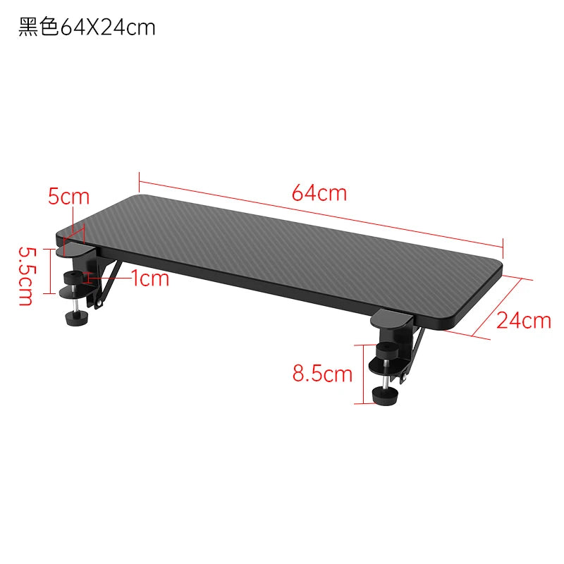 Desk Extension Board Foldable Widening Laptop Table Expander Hand Rest Support Home Office No Drill Computer Desk Extensions