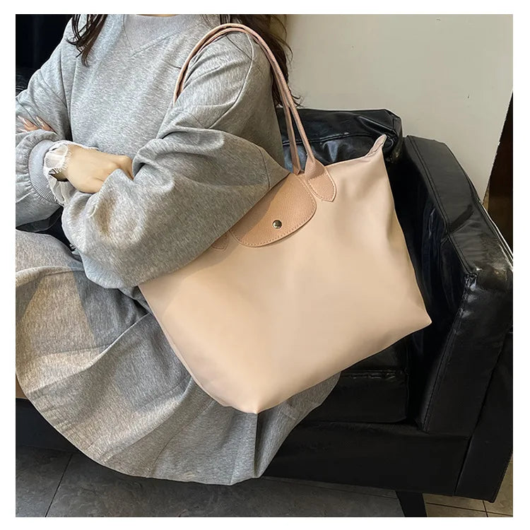 Women's shoulder bag new large-capacity tote bag armpit bag female Longxiang bag fashionable handbag