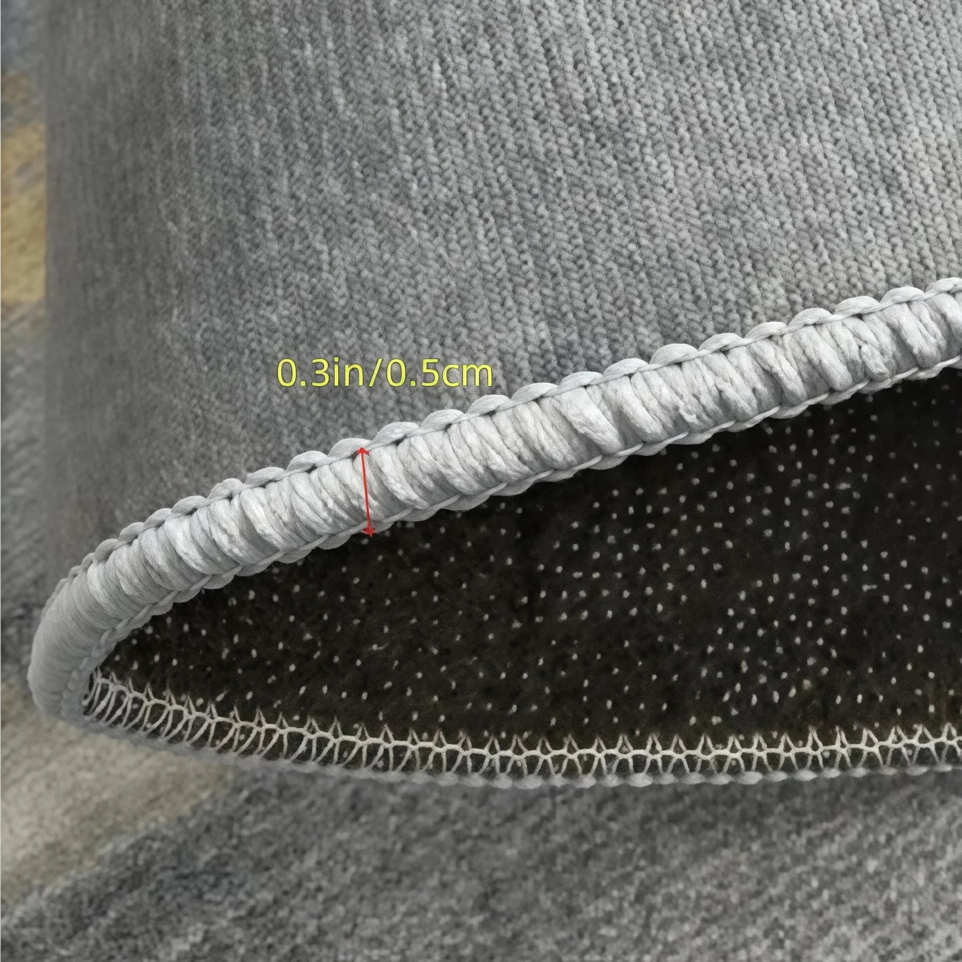 Premium Round  Computer Desk, Anti-Slip Floor Protector with High-End Look, Home & Office Decor