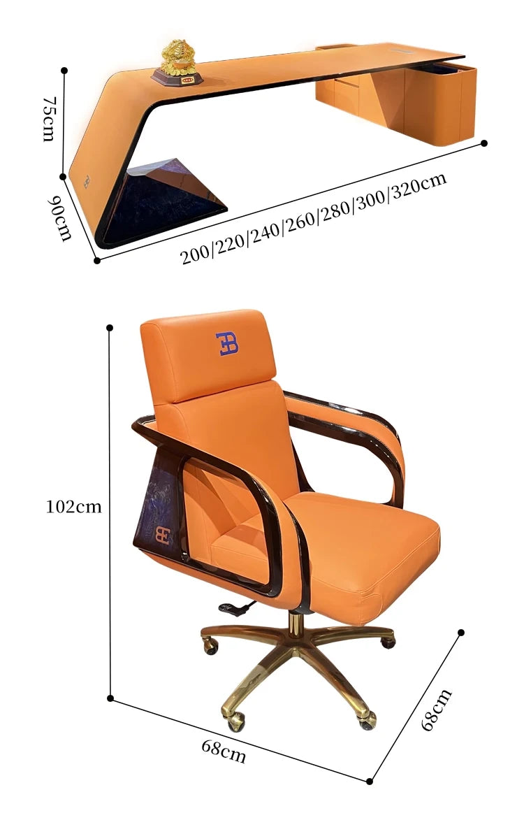 L Shape Hutch Office Table Modern Luxury Drawers Writing Standing Desks Organizer Conference Workstation Escritorio Furniture