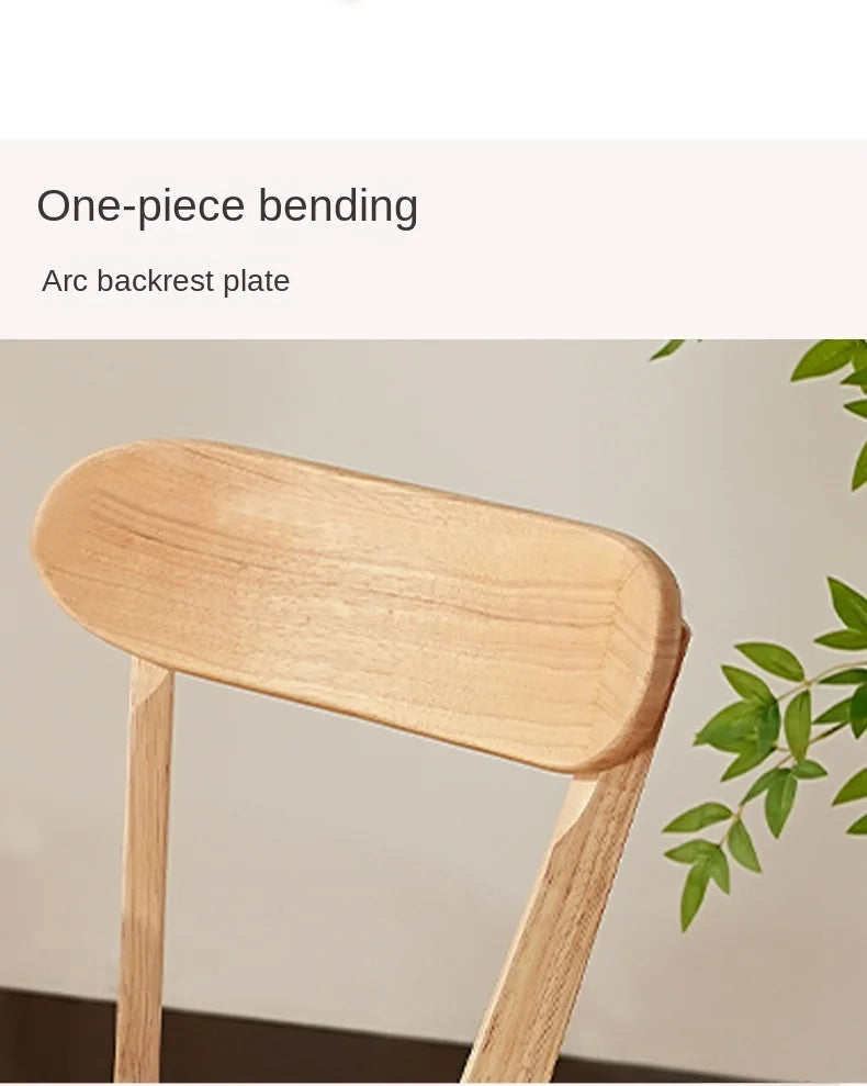 H2O Solid Wood Chair Louis Rubber Dining Chair Home Office Tea Table Hotel Conference Restaurant Comfortable Backrest Chair