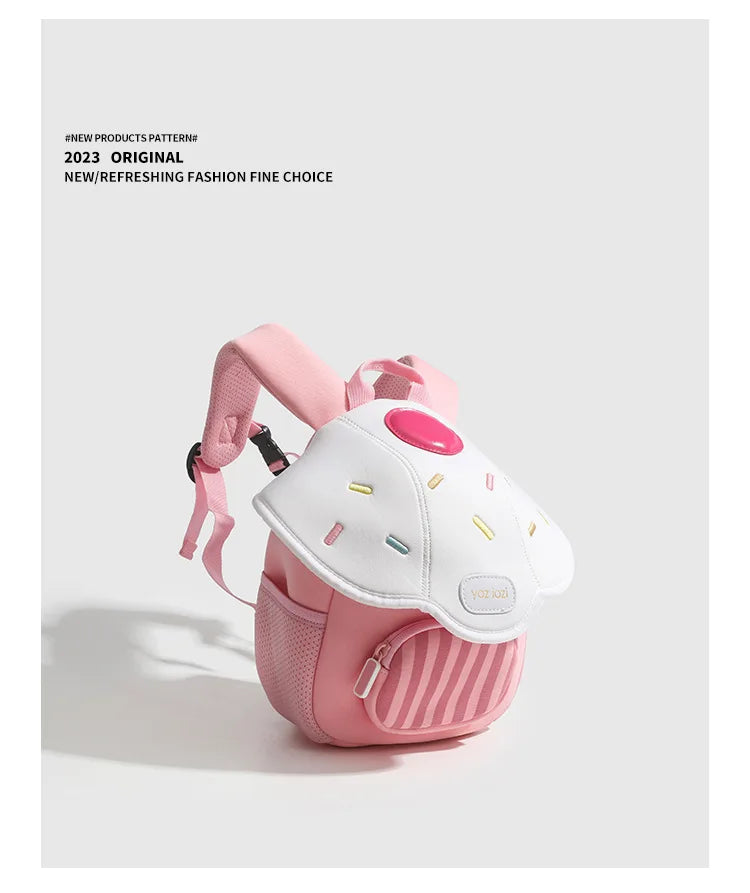 Children Cute Backpack Boys Girls Mushroom Style Schoolbag Kindergarten Preschool Baby Bag Kids Casual Soft Shoulders Pack