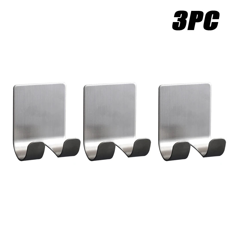 1-15PCS No-Punch Razor Holder Adhesive Razor Storage Hook Bathroom Razor Waterproof Wall Hook Bathroom Shelf Razor Holder