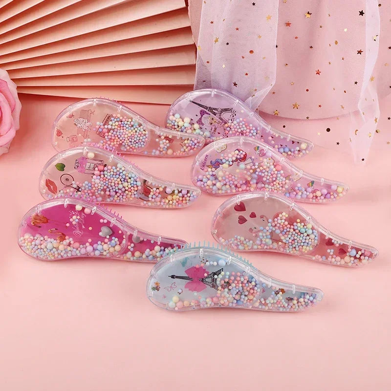 Children's Hair Smoothing Comb Anti-static Massage Hair Brush Tangle Detangle Shower Massage Hairbrush Comb Salon Hair Styl Tool