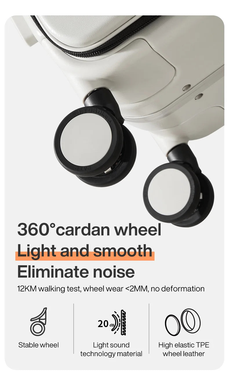 Mixi NEW Aluminum Frame Suitcase Carry On Rolling Luggage with USB Port Boarding Cabin Cup and Phone Holder 20 24 Inch