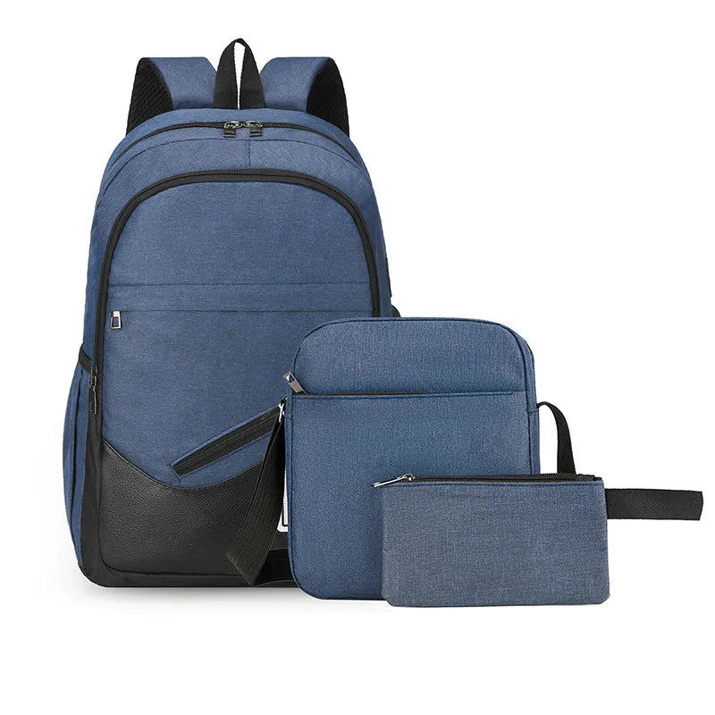 3Pcs Children Backpack Set Back to School Bags for Girls Boys Students Primary Kids Backpacks Fashion Travel Bag USB Charging