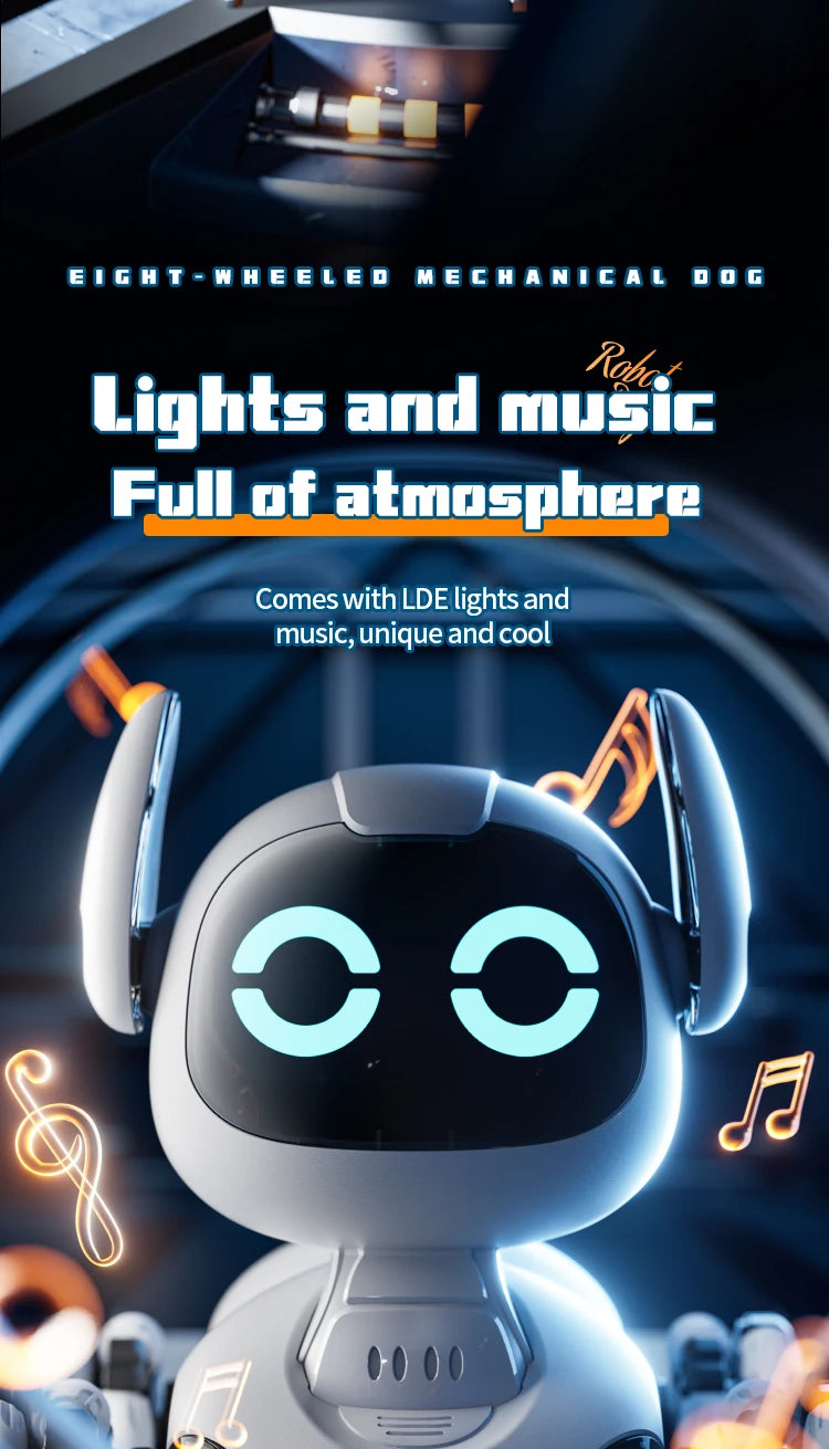 Y9 8WD RC Robot Dog Car Toy 2.4G Radio Remote Control Cars Touch-sense Music Stunt Drift Vehicle Electric Toy for Boys Kids Gift