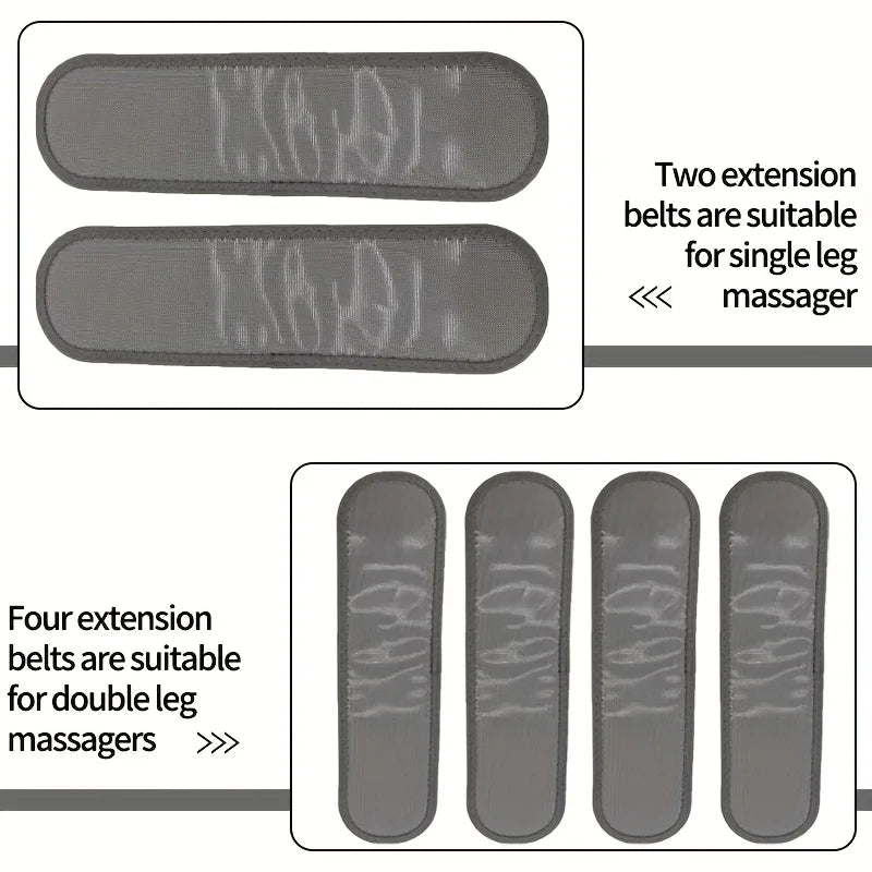 1/2 Leg Massager for Round Calf Push, 3 Intensities, 3 Heat Levels, Air Compression Massager, Heat Leg Massager