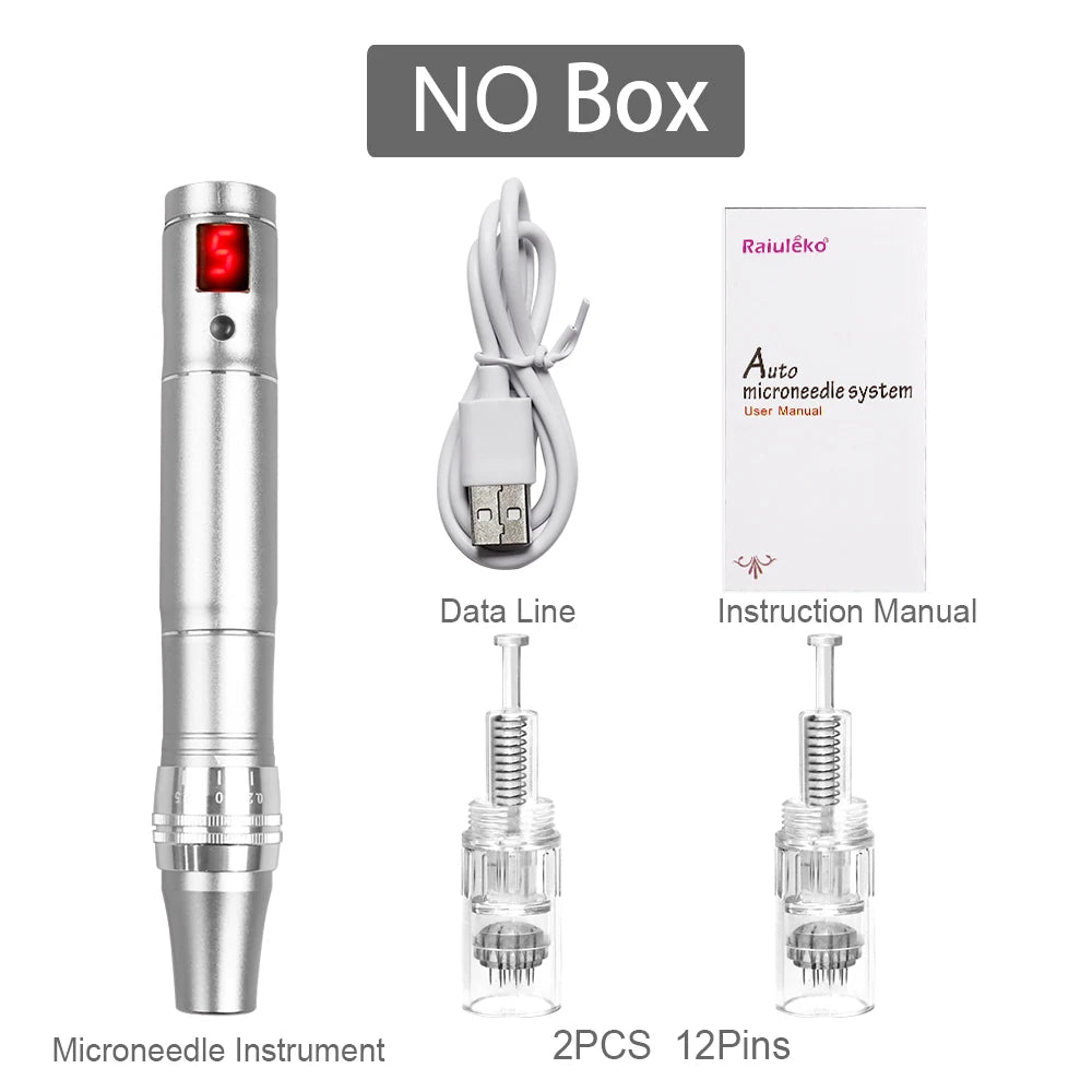 Electric Dr.imp Pen Wireless Dermapen Beuty Care Machine Mute Derma Pen Needle Cartridge Microneedling Tips Nano Micro Needles