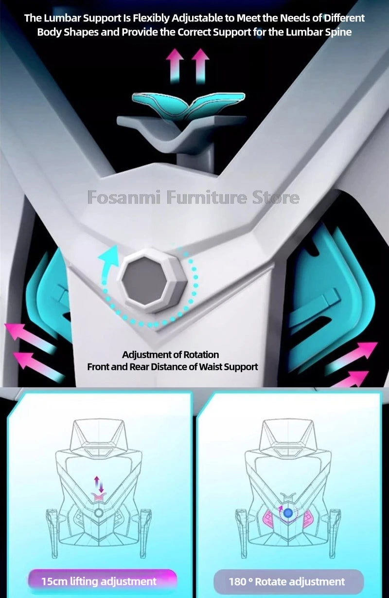 Breathable High Elastic Mesh Office Chair Comfortable Gaming Computer Chairs Adjustable Home Gamer Desk Swivel Chair Reclining