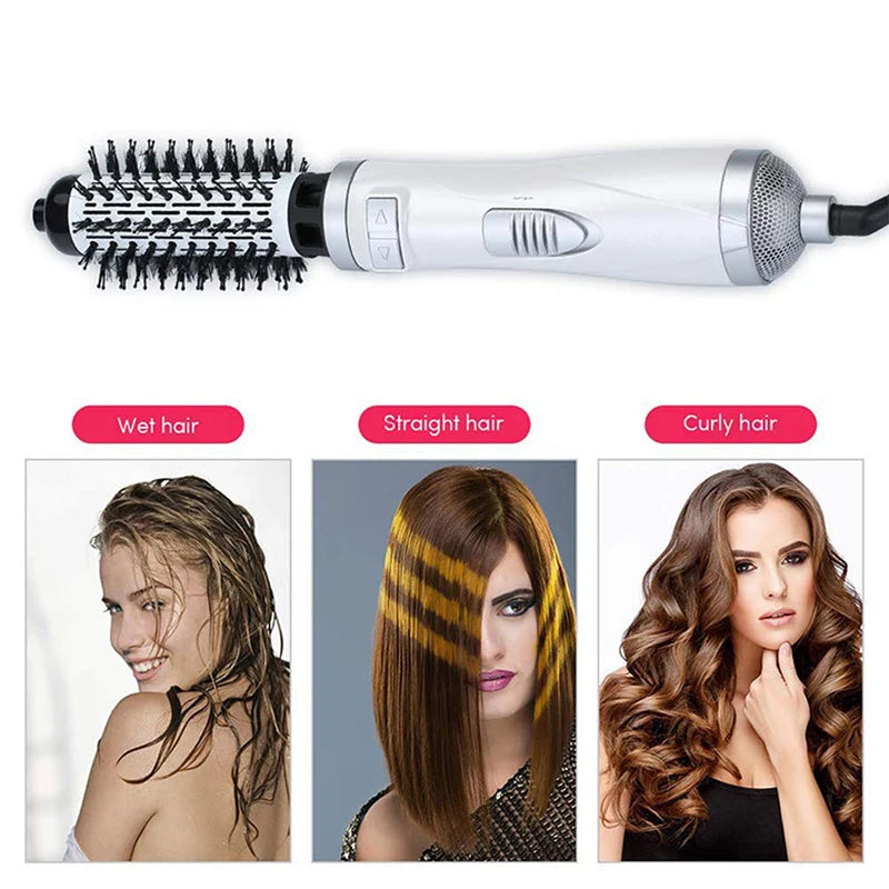 Hot Selling Automatic Rotating Hot Air Brush 2-In-1 Hair Salon Comb Straight Hair Brush And Portable Home Hot Air Comb