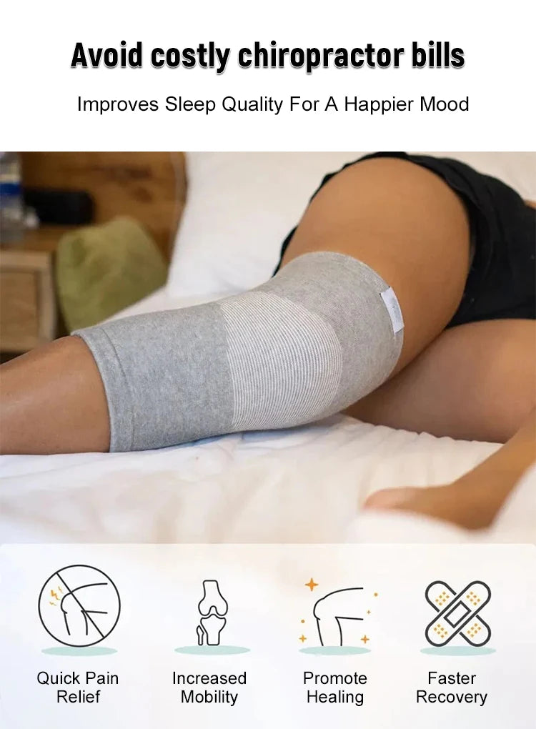 Bamboo charcoal knee pads Breathable knee pads Two-side elastic breathable warmth cold health care knee protection old cold legs