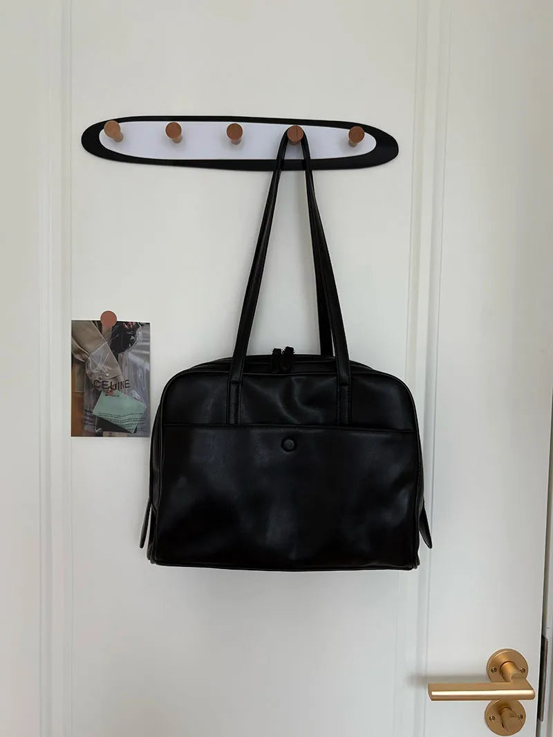 JIAERDI Retro Coffee Shoulder Bags Wallet Women Pu Leather Soft Bagutte Bag Female Large Capacity Tote Bag Handbag Сумка Женская