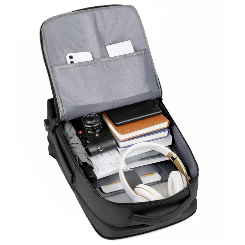 Rilibegan Men Travel Backpack Expand Oxford Big Capacity USB Charge Business Male Backpacks Computer Men Backpacks