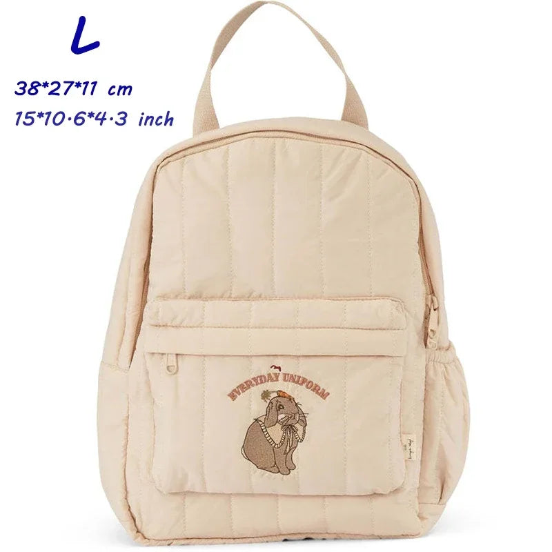 KS Brand Mommy Bag Travel Children Kid Cherry Backpack Primary Schoolbag Baby Waterproof Print Kindergarten Bags Boys Girls Gift