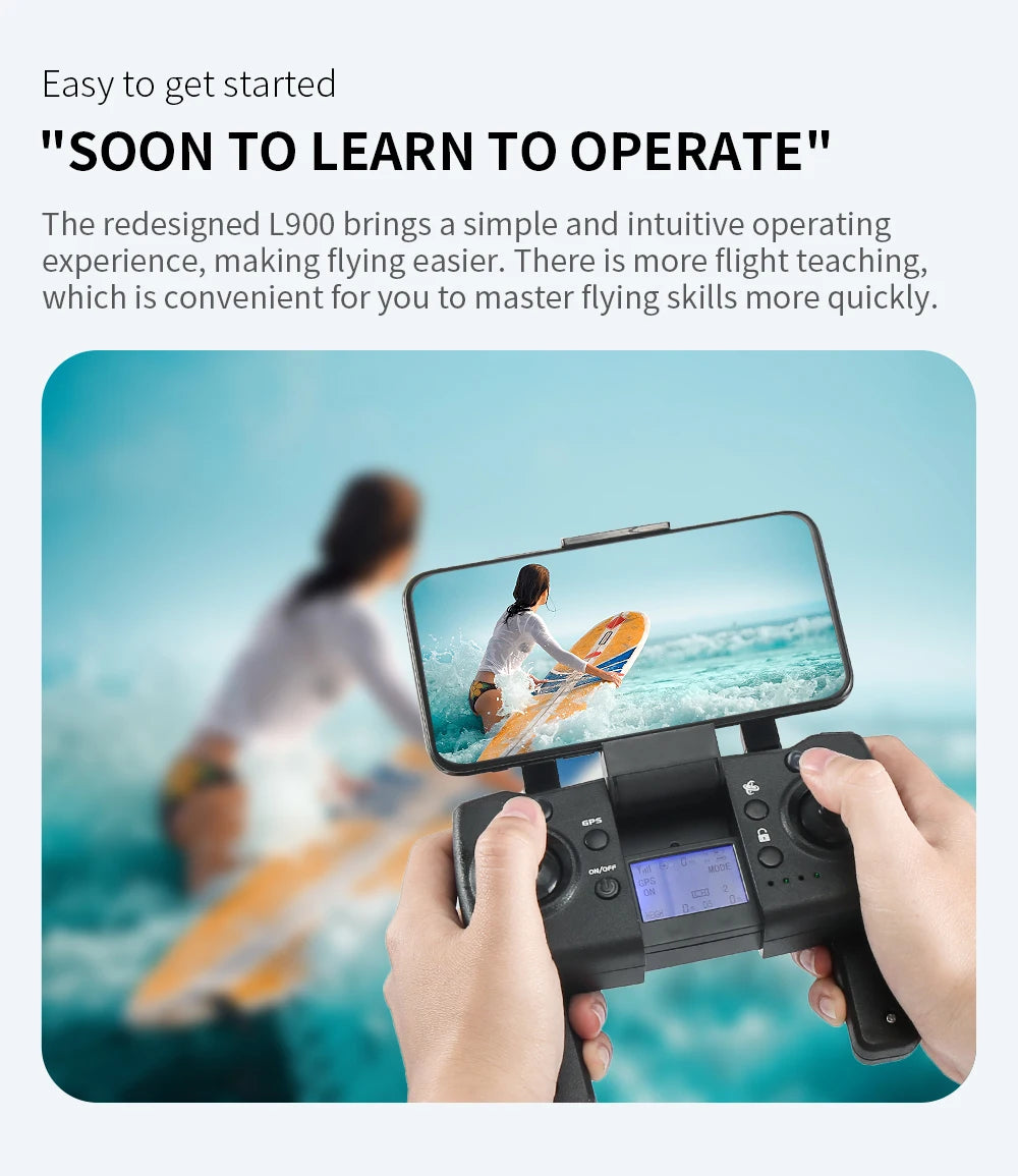 L900 Pro GPS Drone 4K Professional HD Dual Camera 5G Wifi Photography Brushless Foldable Quadcopter RC Distance 1.2KM Drones Toy