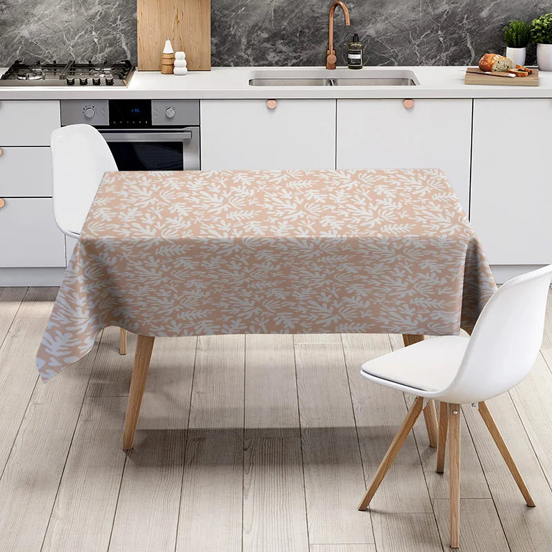 Waterproof Tablecloth Vintage Floral Dining Table Cover Washable Rectangle Table Linens Party Decor Rustic Farmhouse Table Toppe