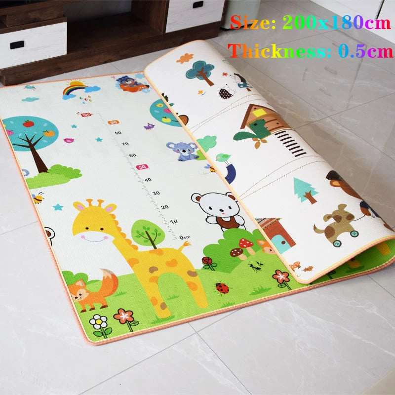 Thickness 0.5cm 200*180cm Baby Play Mat Children Puzzle Toy Crawling Carpet Kids Rug Game Activity Gym Developing Rug Foam Soft