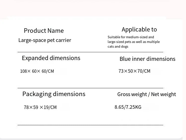 Foldable Medium To Large Pet Stroller with A Load-bearing Capacity of Up To 55kg Providing Ample Space for Elderly Dogs 2025 New