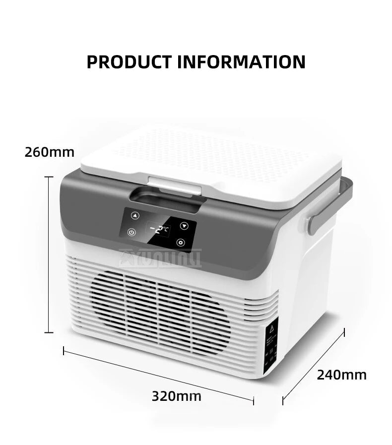 15L Small Car Refrigerator 24V12V Digital Display Portable Fridge Freezer for Vehicle 15L-B