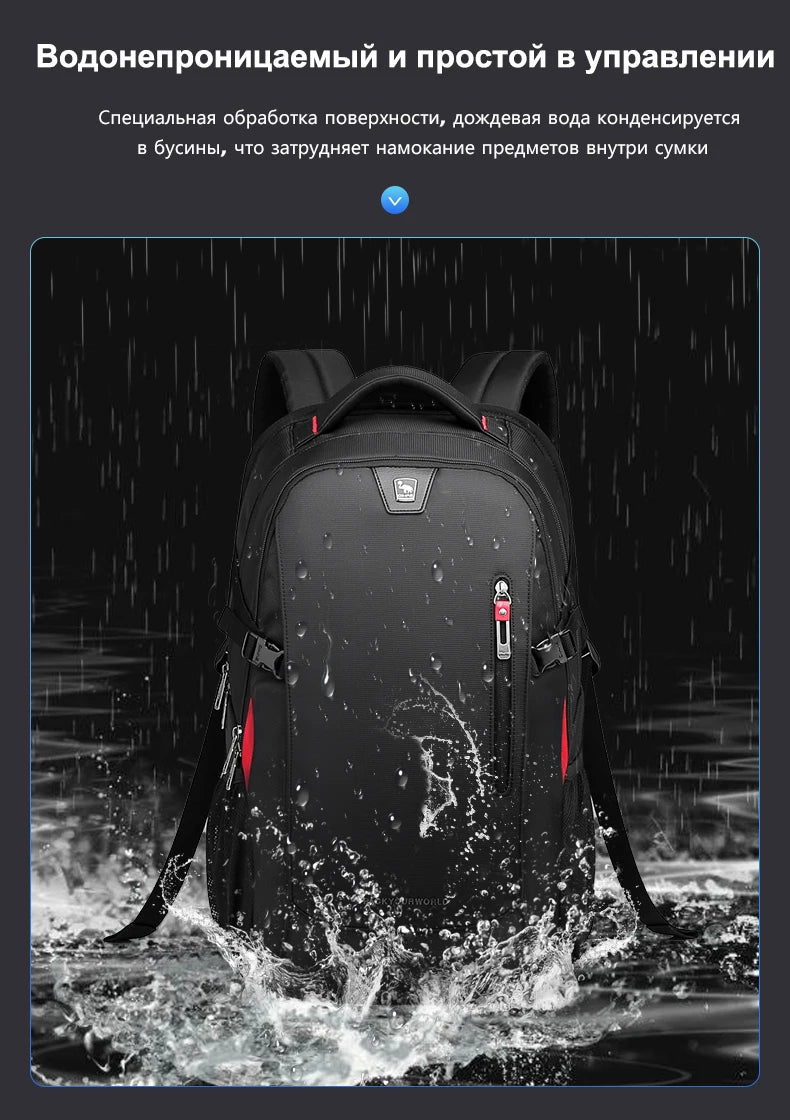 OIWAS Laptop Backpacks 15.6 Inch School Bags Waterproof Nylon 29L Casual Shoulder Bagpack Travel Teenage Men's Backpack Mochila