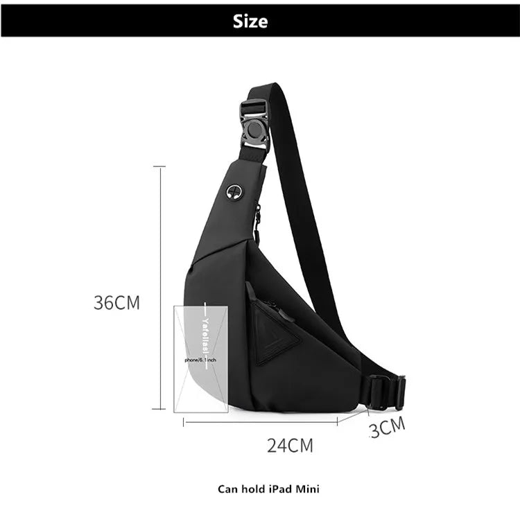 sling chest bag small shoulder bag husband messenger bag for men boy mini travel bag cross body bags anti theft mobile phone bag