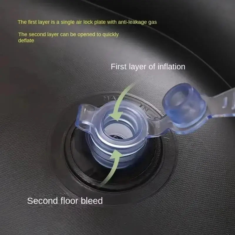 Inflatable Lazy Sofa Chair PVC Flocking Foldable Sofa With Slip-on Lunch Lounge Chair Set