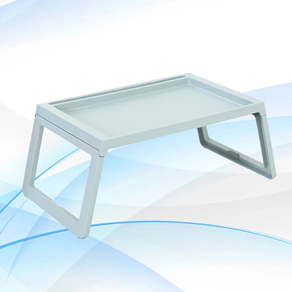 Laptop Stand Bed Folding Bedside Table Desk Foldable Computer Breakfast Beige Student Study  Work Laptop for Breakfast Desk
