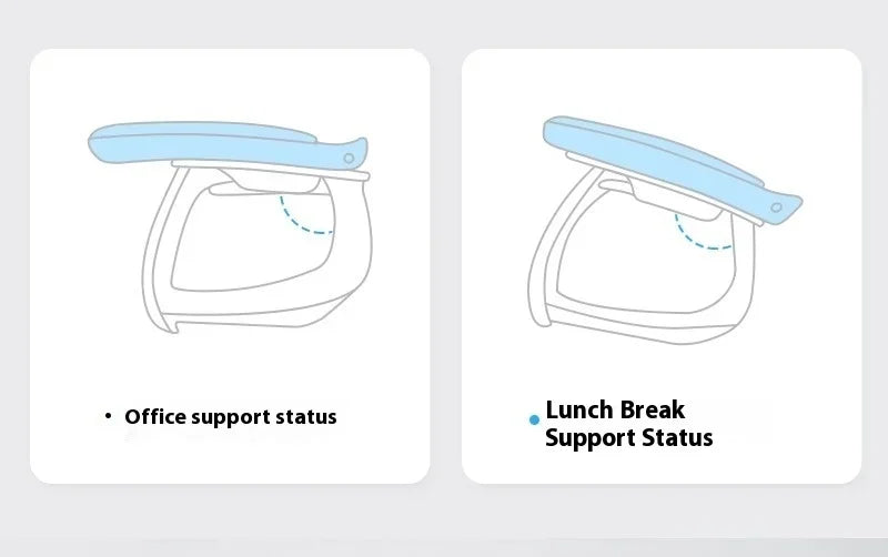 Ergonomic Office Chair Liftable Mesh Computer Chair with 4D Lumbar Support Home Office Swivel Chair with Latex Seat Cushion