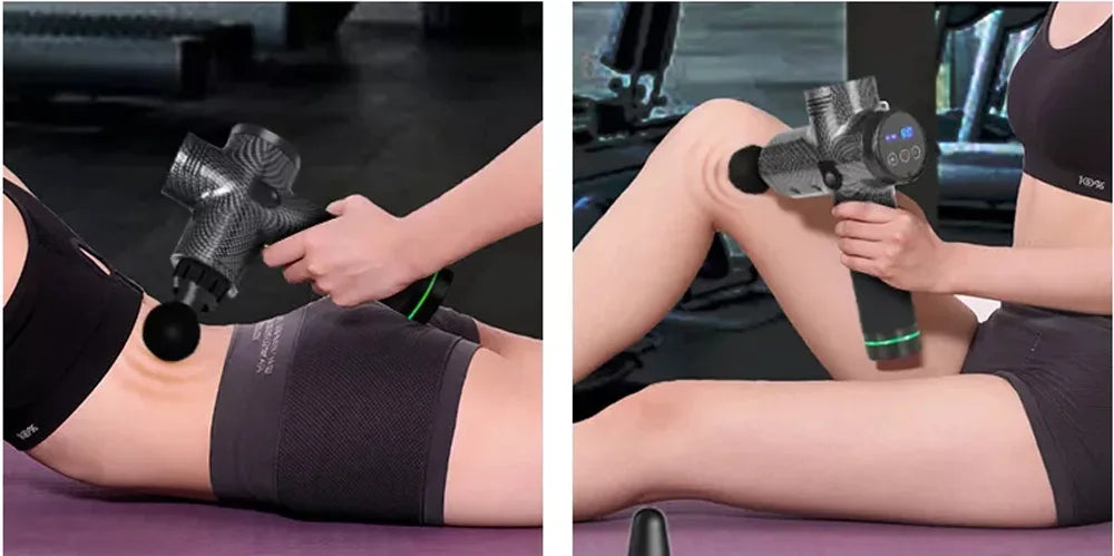 30-Speed Quiet Fascia Gun Certified Noise Reduction Muscle Relaxer Wireless Rechargeable Handheld Massager for Full Body