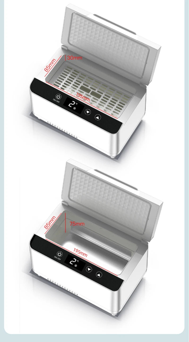 Double-layer Large Capacity Insulin Cold Box Rechargeable Insulin Refrigerator Medicine Cooler With Carrying Bag