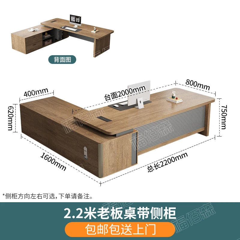 Boss Simple Furniture Computer Office Table Chair Combination Workshop Seating Desk Crafting Desk With Storage Design Furniture