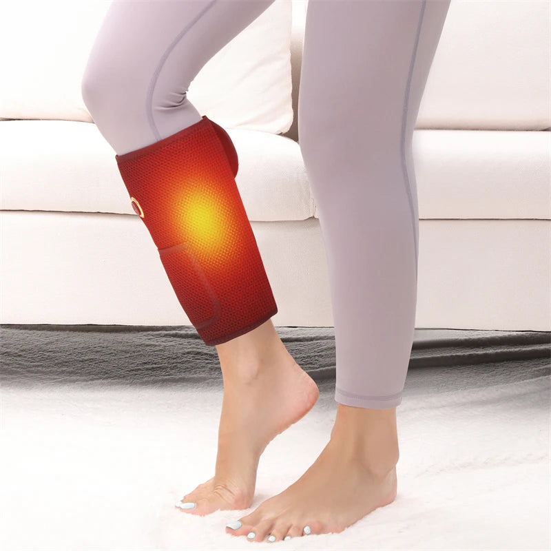 Heating Calf 3 Modes Electric Airbag Compression Leg Heated Calf Foot Heating Muscle Relax Blood Circulation Foot Massage