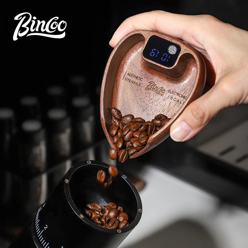 Bincoo Intelligent Electronic Scale Kitchen Scale Professional Coffee Scale Portable Bean Tray Precise Weight Rechargeable
