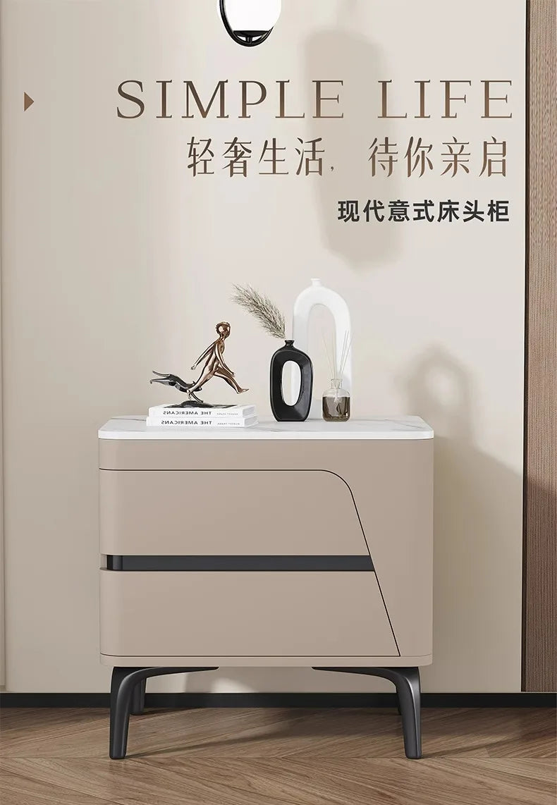 Space Saving Nightstands Creative Modern Simple Elegant Bedside Table Premium Aesthetic Mesitas De Noche Bedroom Furniture