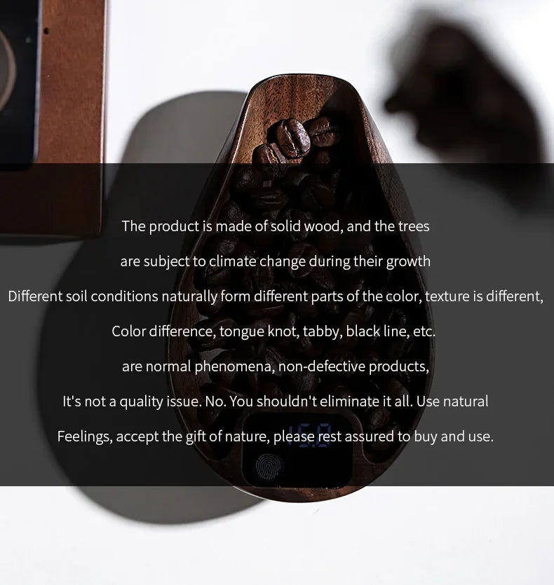 Bincoo Intelligent Electronic Scale Kitchen Scale Professional Coffee Scale Bean Plate 0.1g Accurate Weight Rechargeable