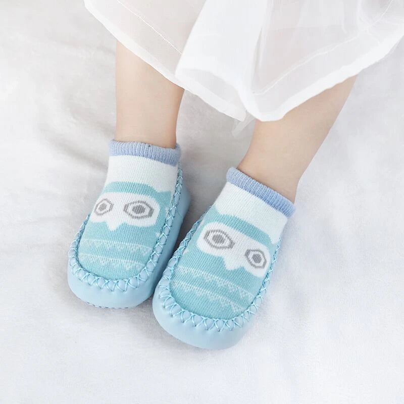 Baby Socks Slippers With Rubber Soles Girl Boy Infant Newborn Children Floor Socks Shoes Anti Slip Soft Sole Toddlers Indoor