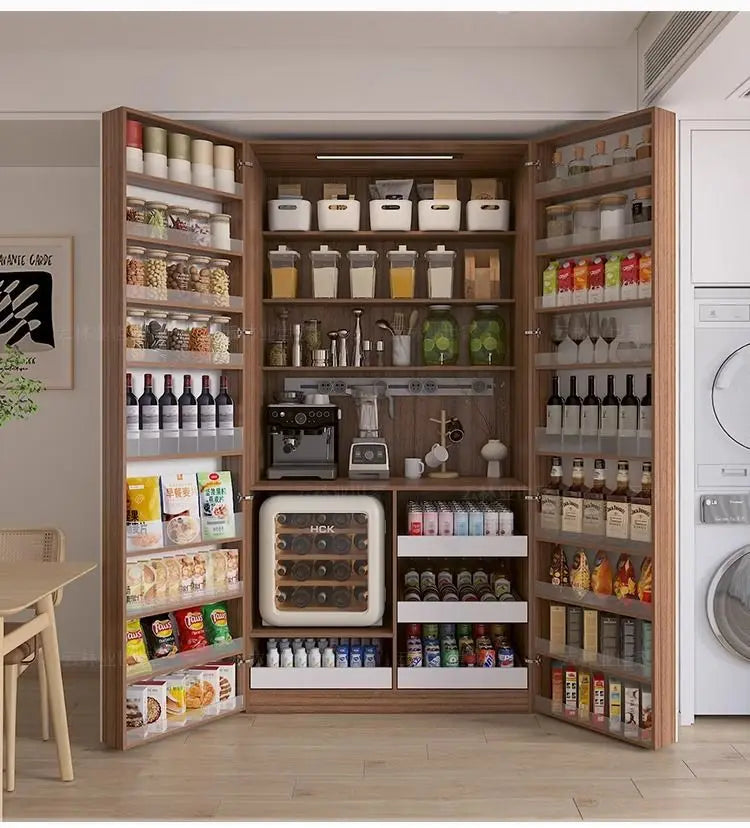 Snack Storage Cabinet Wine Cooler Sideboard Dining Cabinet Against The Wall All-in-one Pantry Cabinet Living Room Custom Size