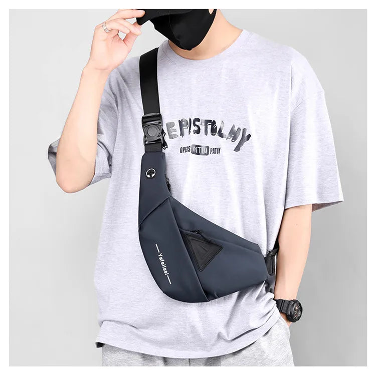 sling chest bag small shoulder bag husband messenger bag for men boy mini travel bag cross body bags anti theft mobile phone bag