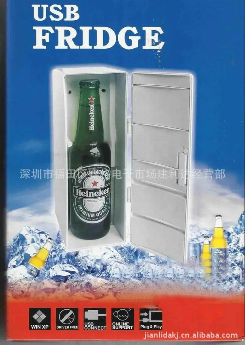Mini Usb Fridge Freezer Cans Drink Cooler Warmer Travel Refrigerator Icebox Car Office Use Portable Insulin Refrigerator