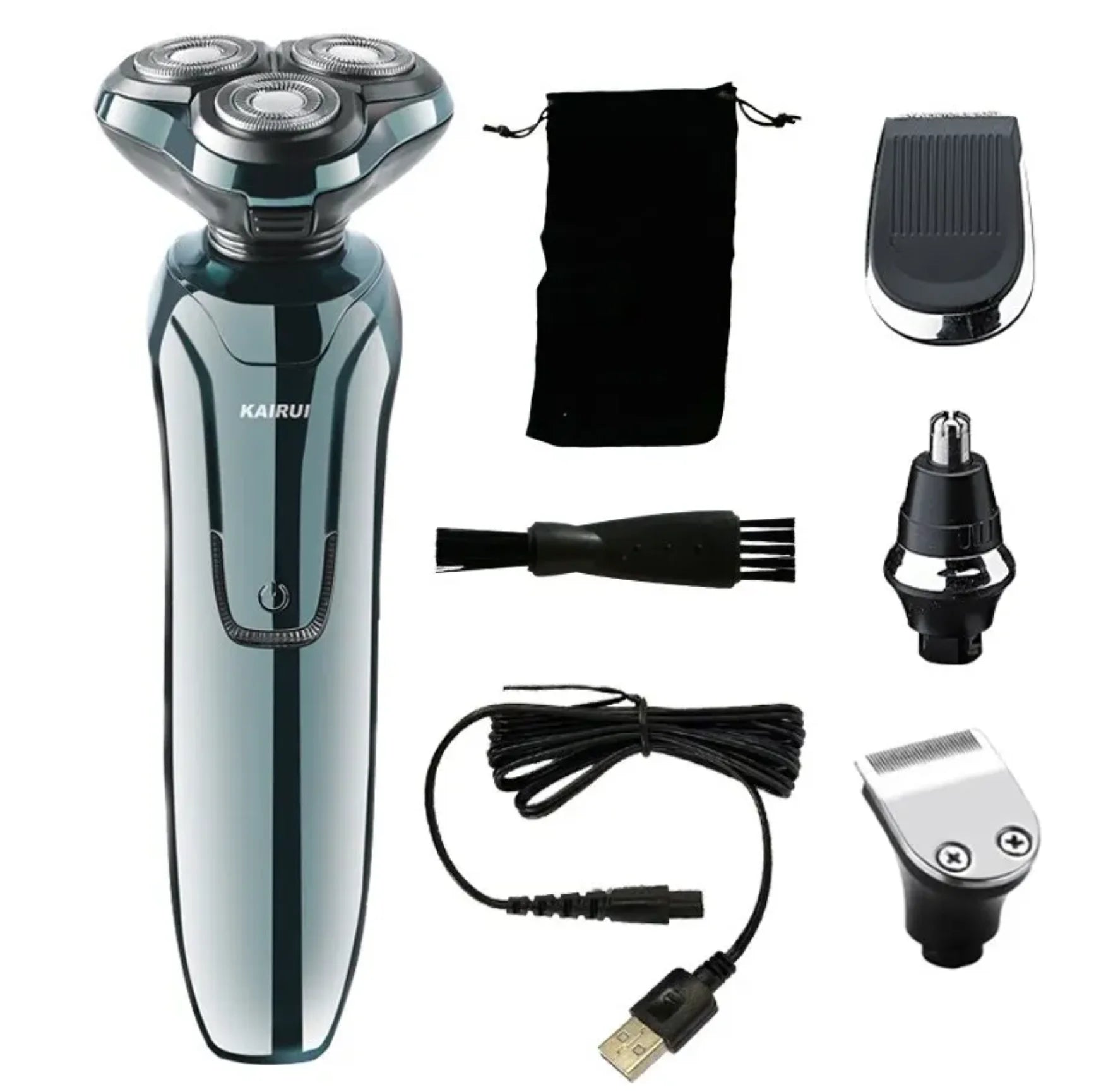 Electric Shaver Rotary Shaver Electric Razor Beard Trimmer Rechargeable Hair Cutting Shaving Machine Clipper for Men Waterproof