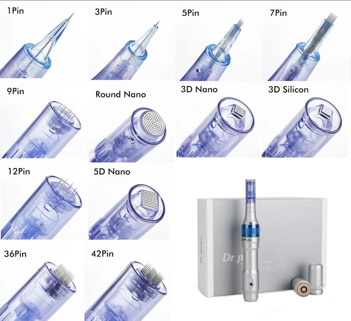 Professional Dr. Pen A6 Cartridge Needle Skin care Kit Derma Microneedle Facial Care Mesotherapy Replacement Tip for A6 Machin