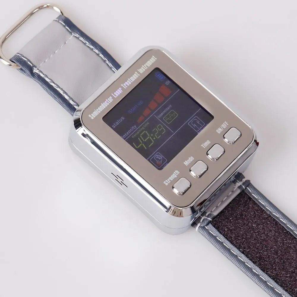 Hypertension Laser Therapy Watch Semiconductor Blood Irradiation Laser Treatment Instrument 650nm Acupuncture Points Watch