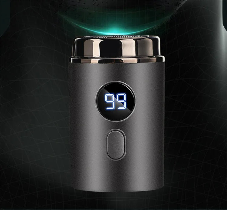 Men Electric Mini Shaver Rechargeable Type-c Charging Car Portable Led Digital Display Wet & Dry Shaver Men Women Home Razor