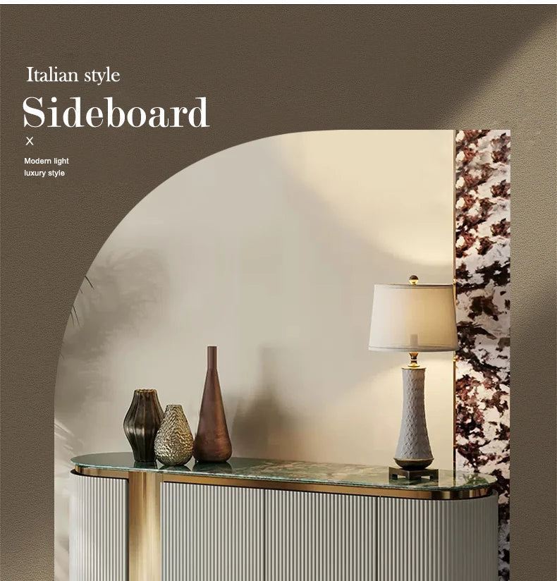 Modern Luxury Kitchen Furniture Dining Room Console Table Cabinet Table Sideboards Storage Cabinet With Doors