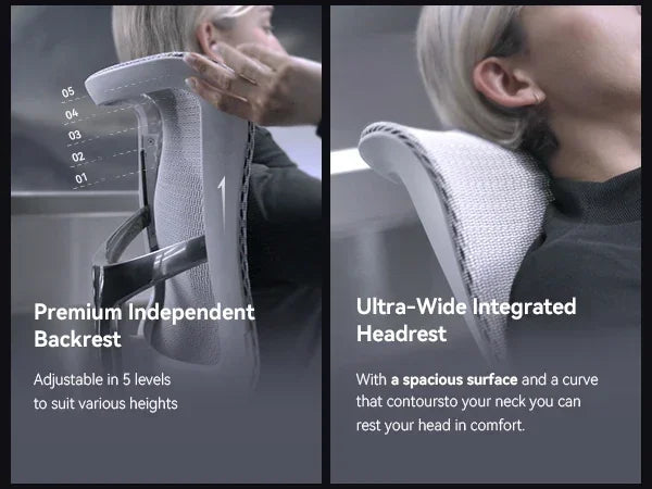 Ergonomic Office Chair Computer Chair with Dual Lumbar Support 6D Armrests Adjustable Rolling Mesh Gaming Chair office furniture