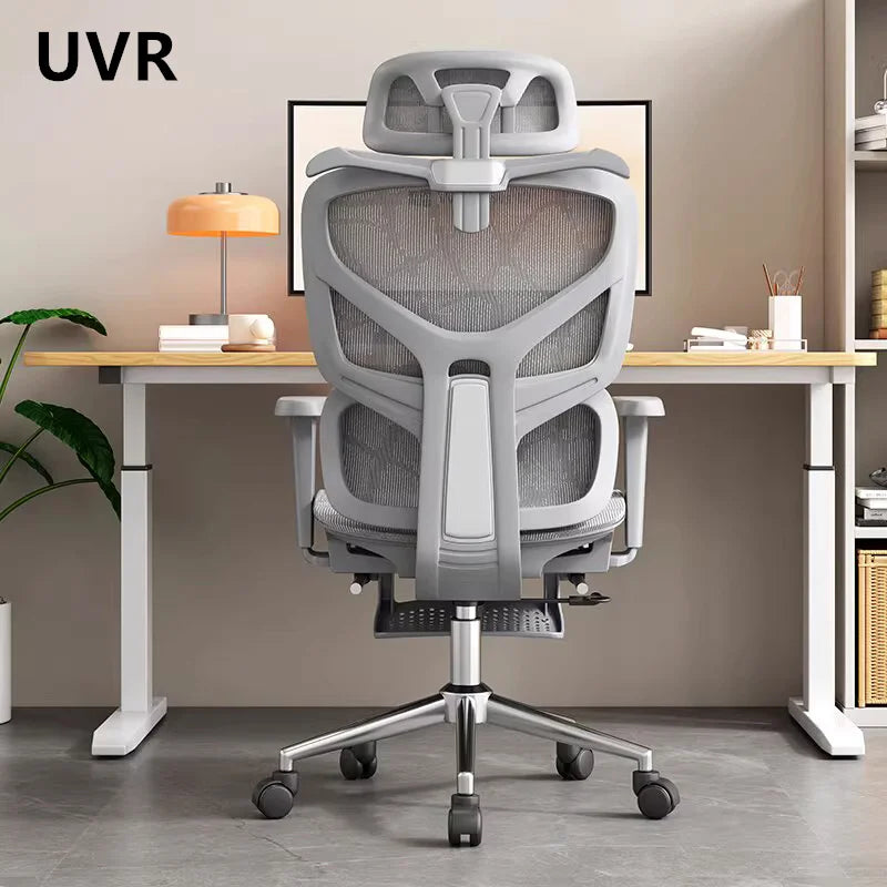 UVR Ergonomic Design Chair Sitting Comfort Can Recline Chair Mesh Breathable Staff Backrest Stool Home Computer Office Chair