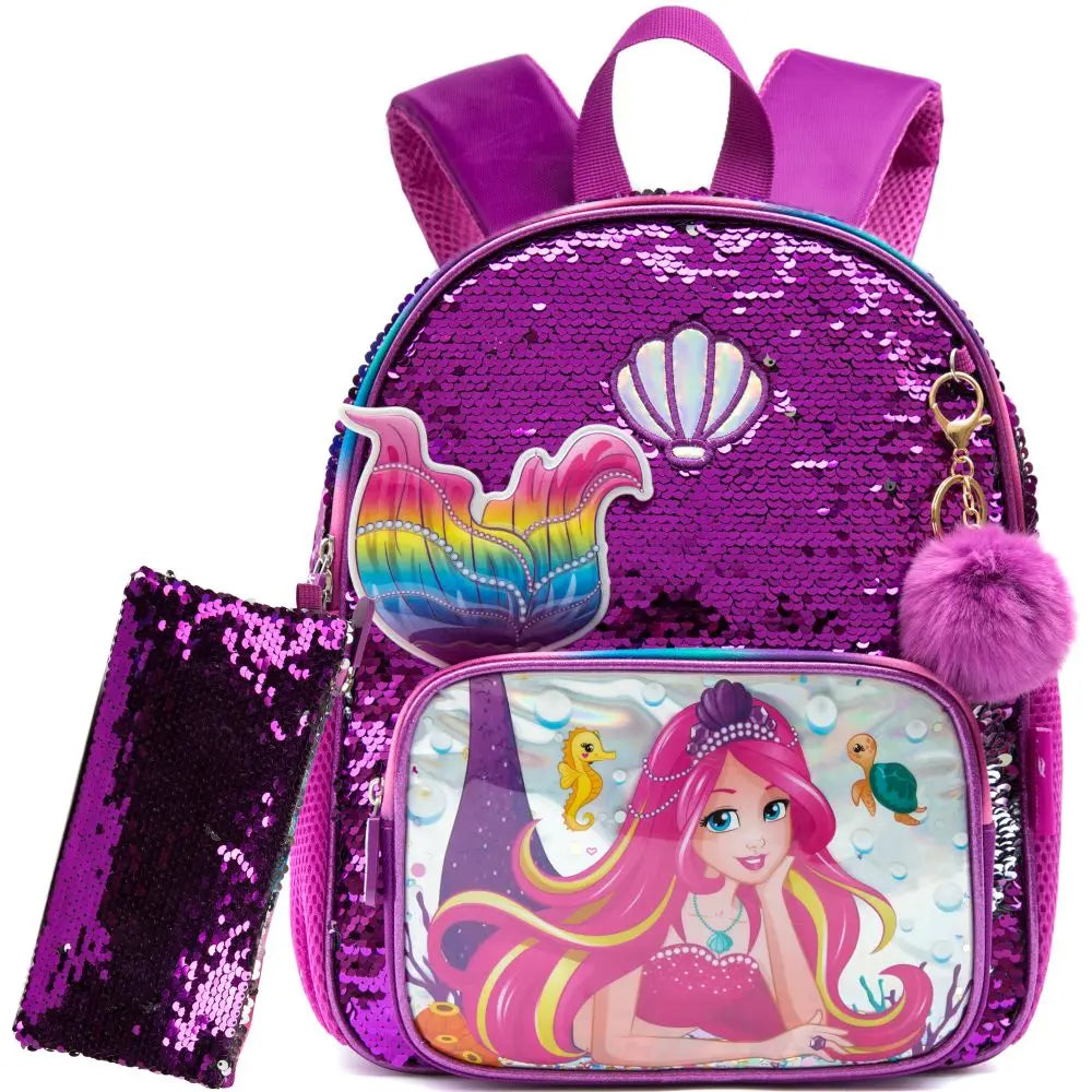 Backpack for Girls Kindergarten Bag Sequins Kindergarten Primary School Backpack Girl School Bag
