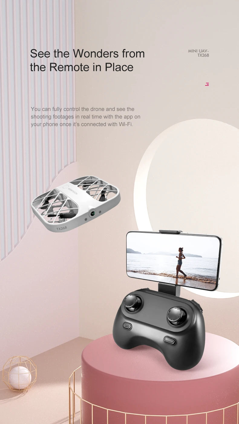 JJRC H107 Dron 8k Drone Quadcopter with /no Camera Hd Wifi Fpv Drones 4K Remote Control Helicopter Plane Pocket UFO for Boys