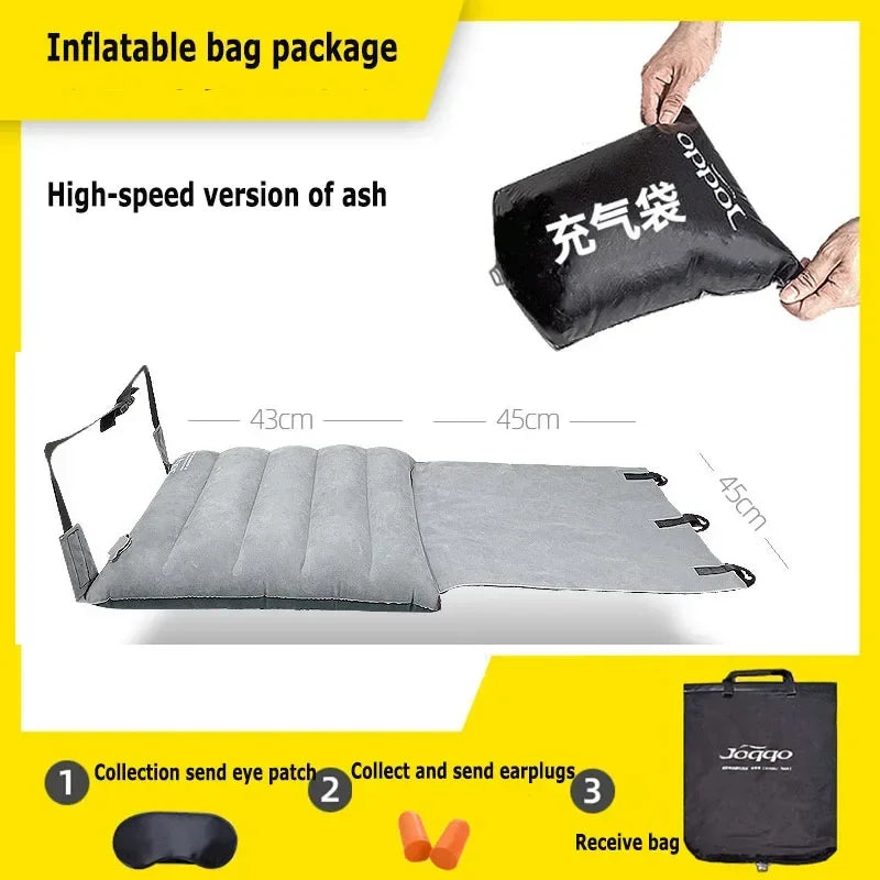 Adjustable Footrest Hammock with Inflatable Pillow Seat Cover Planes Trains Buses Swing Chair Outdoor Chair Travel Hammock Chair